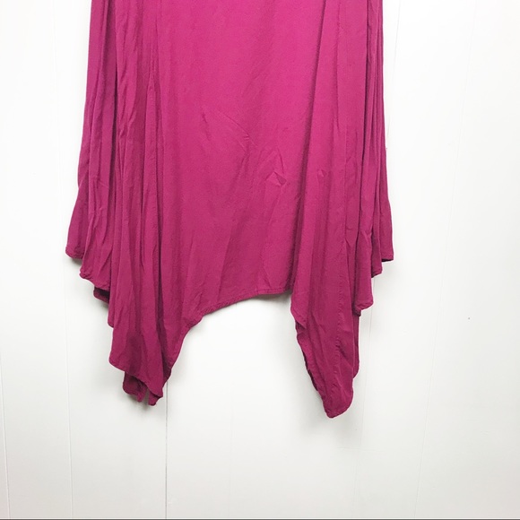 Torrid RED CHALLIS COLD SHOULDER TRAPEZE DRESS - Picture 5 of 8